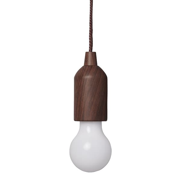 Retrolamppu puukuvioinnilla ja 90 cm johdolla