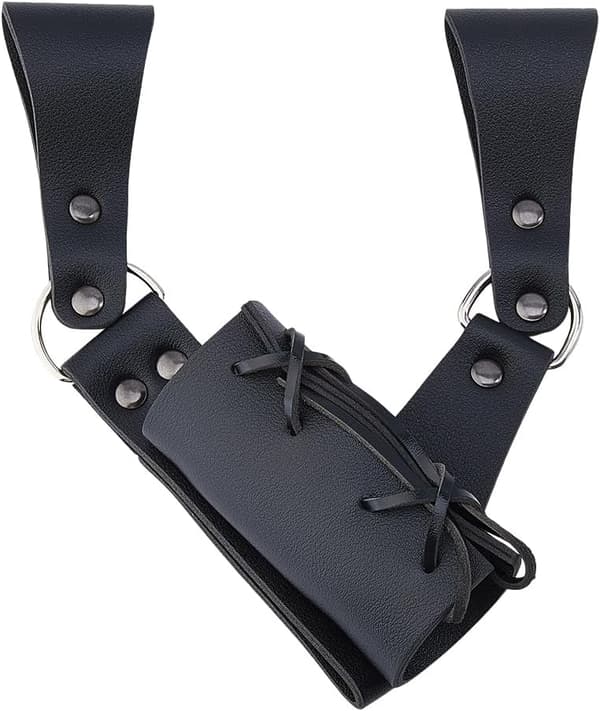 Premium Leather Sword Holster - Medieval Inspired Handmade Costume Weapon Mount Accessory