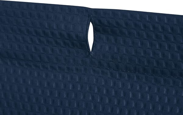 Waffle Pattern Shower Curtain, 180 x 180 cm, Navy Blue
