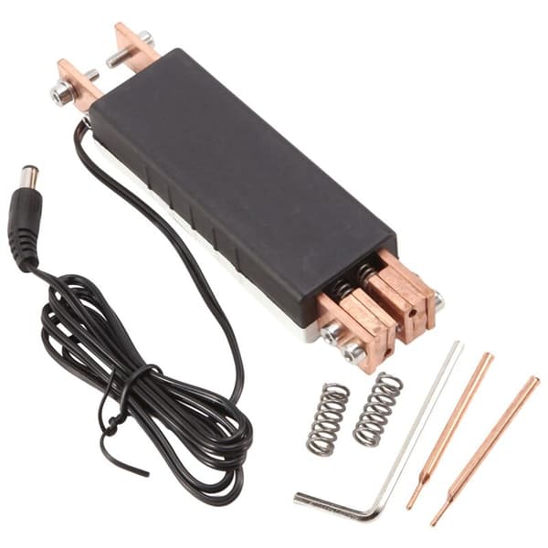 Built-in Spot Welder with Automatic Trigger for 18650 Battery Welding Mini Spot Welder (Black)