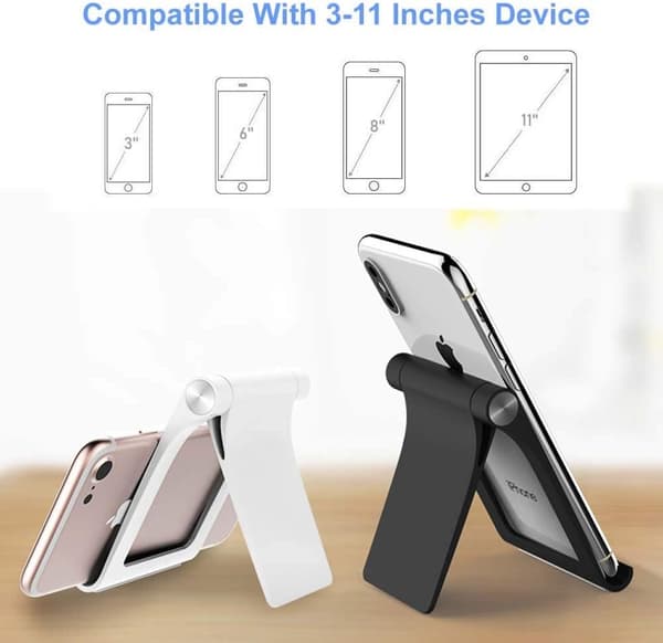 360° foldbar telefonholder ((hvid)