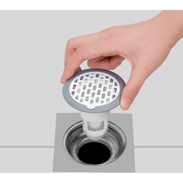 Backventil för duschavlopp - 7,5 cm diameter - Luktprevention - Kompatibel med köks- och badrumsrör (4-pack)