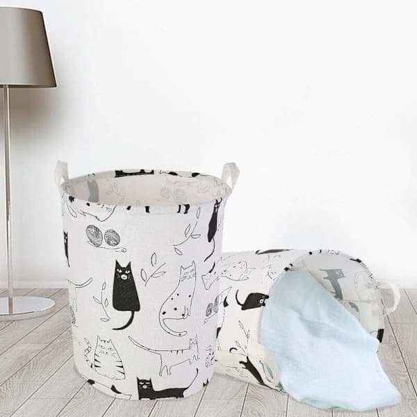 Laundry Baskets, Foldable Laundry Baskets Large Fabric Storage Bins Laundry Hamper for Organizing Kids Room, Toys, Clothes, A