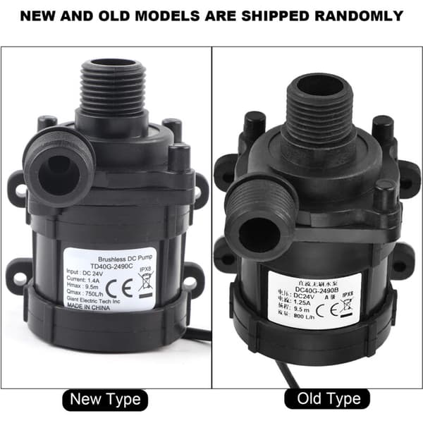 DC 24V 750L/H Extremely Quiet Brushless Mini Water Pump
