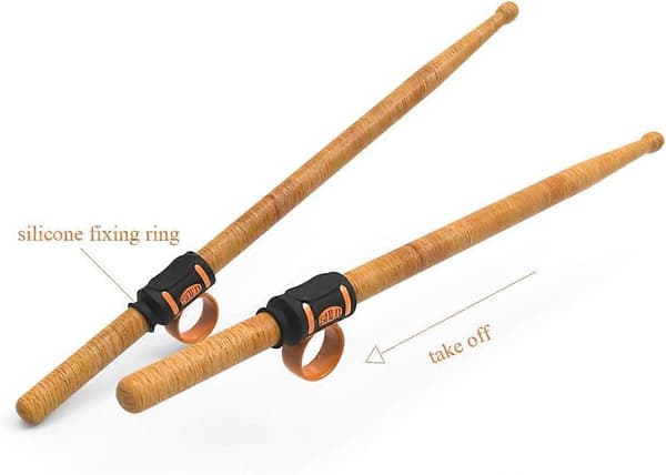 2025 New 2 Pcs Drumsticks Accessories, Easy Stick Twirl, Grip or Control Clips, Good for Beginner Drummer [DB]