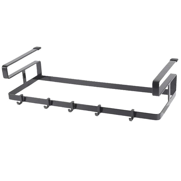 1 pc Cabinet Hanger Shelf Spice Bottle Rack Under-shelf Spice Organizer Wardrobe Organizing Rack Un