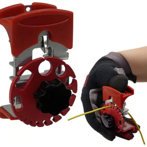 Manual Wire Stripper with Adjustable Depth - Portable Copper Wire Stripper, 10 Replaceable Blades