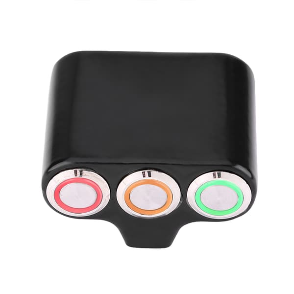 22mm Motorcycle Handlebar Mount Switch Headlight Hazard Brake Fog Light ON/OFF with LED Light