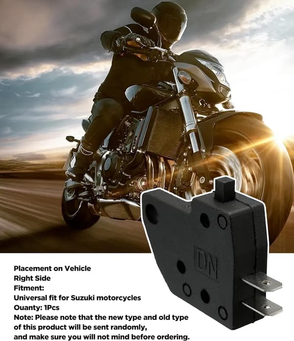Motorcycle Brake Switch - Right and Left Brake Light Switch - for ATVs, Scooters