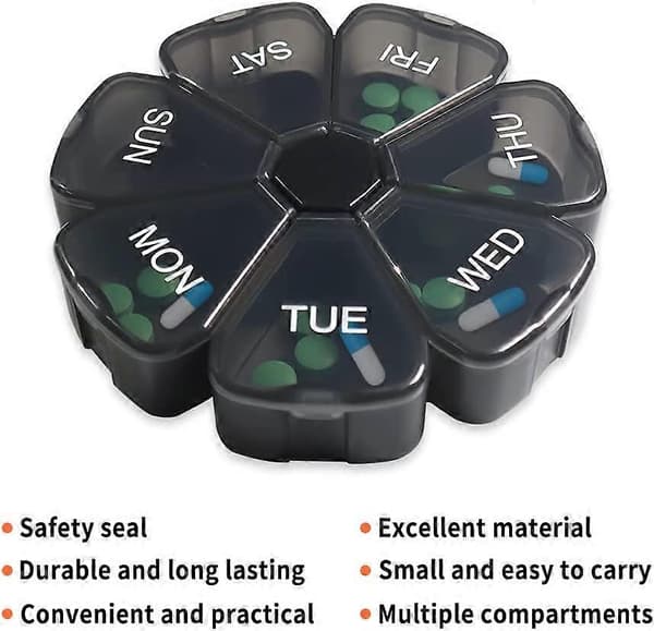 Pill Organizer, Weekly Pill Organizer, Pillbox, Medicine Organizer, Pillbox, Pill Container, Pillbox 9 Days