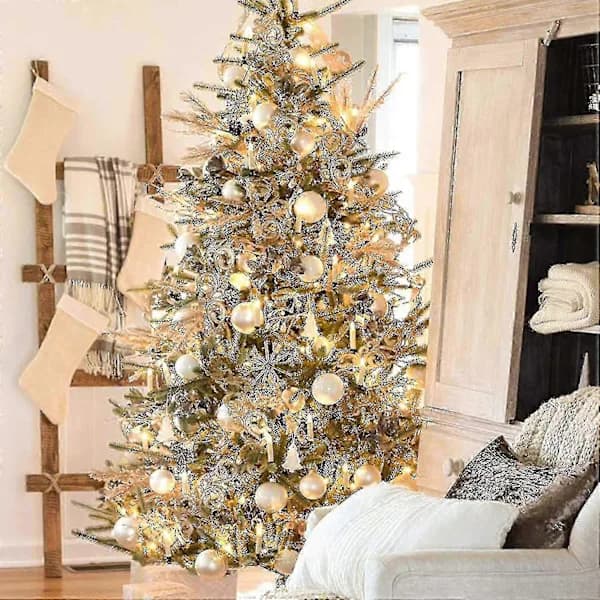 40 LED Warm White Christmas Tree Lights with Remote Control & Batteries