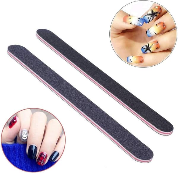 5-pack Professional Nail Files, 100/180 Double-Sided Nail Files