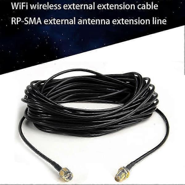 20M SMA Han til Hun Koaksial Forlængerkabel til WiFi Router Antenne, Kobber