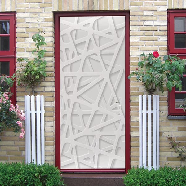 3D Geometric Door Sticker Self-Adhesive PVC Decal
