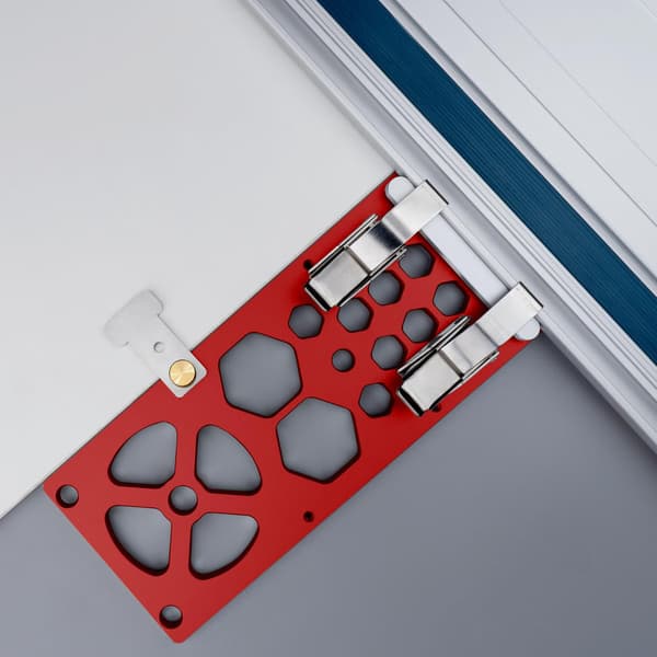 340 mm Track Saw Angle Square Circular Saw Guide Rail Angle Stop Accessory (Red)