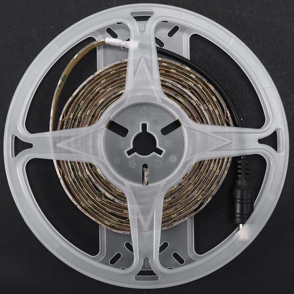PIR Bevegelsessensor 180LED Seng Garderobe Nattlys Dimbar Fleksibel LED Strip Lampe AAA Batteri for -Polstring Trapp 3 Meter Varm Hvit