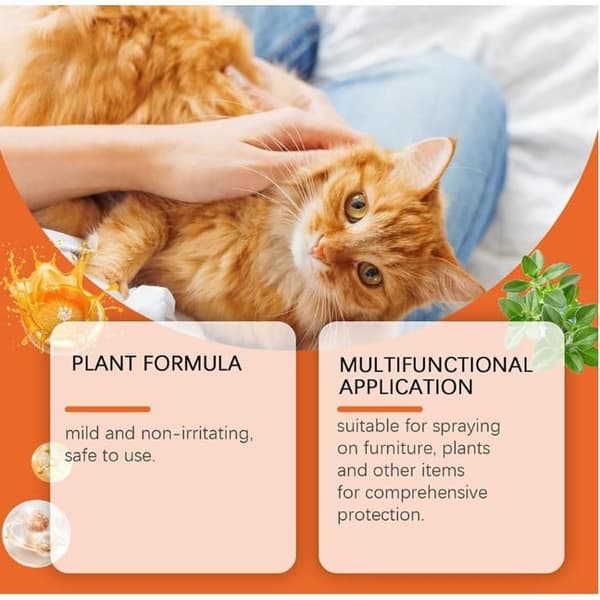 Anti-Scratch Cat Spray, Cat Training Spray, Furniture Protector Against Cat Scratching, 100ml Tablet[YJD]