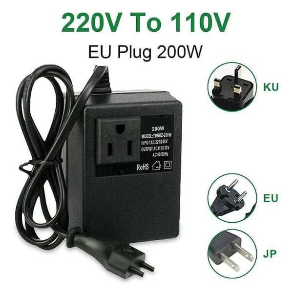 Spenningstransformator 220V til 110V AC, steg ned