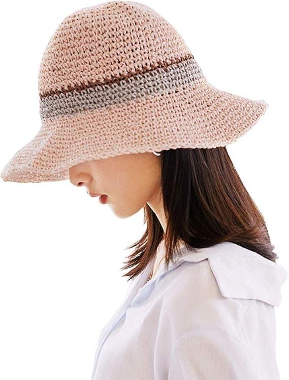 Trendy Dame Solhat Sommer Stråhat UPF 51+ Rosa Pink Pink