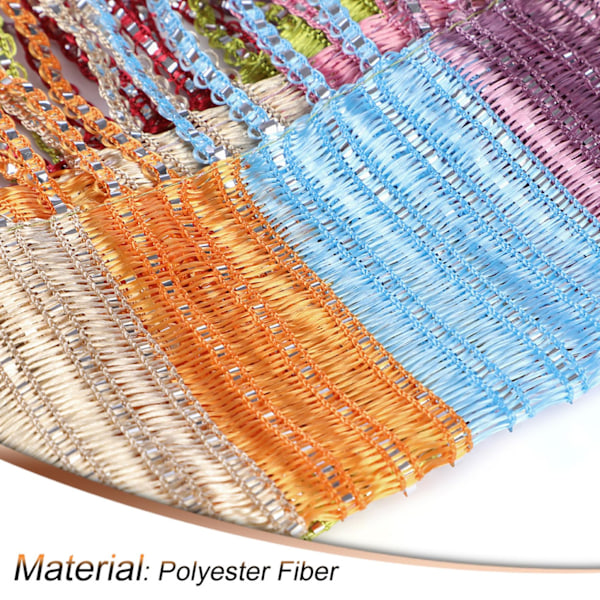 Pärlridåer för dörröppning, 100x200cm Pärlridåer Kristallpärlor Gardin Glitter Pärlridå Dörröppning Sovrum Sekretess Dekor (Regnbåge) rainbow