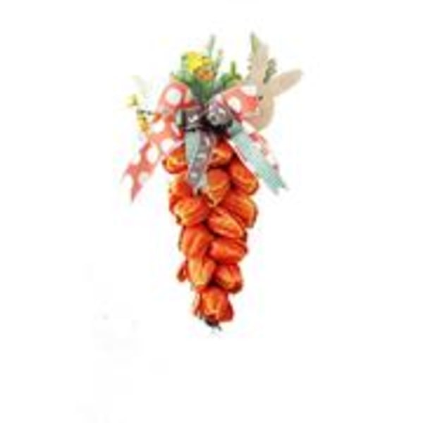 Happy Easter decorations Tulips carrots spring pendants bunnies hanging artificial flowers door garland garland decorations