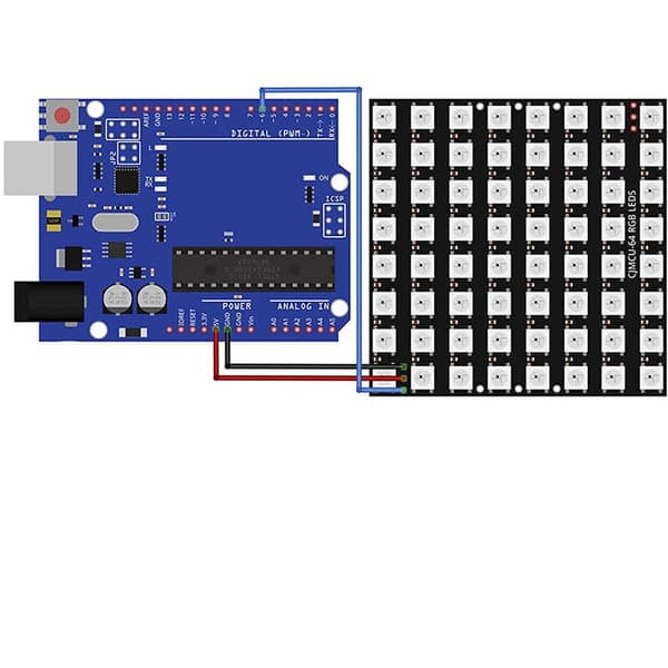 Matrixpanel 3 X U 64 LED-modul CJMCU-8X8 Kompatibel med til og til