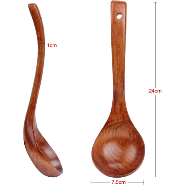 Træske, naturlig træske, grødøse, 24 cm lang