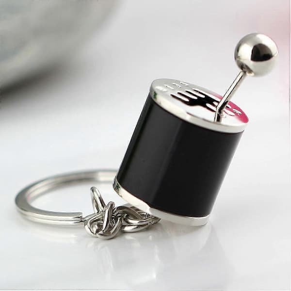 Creative Six-Speed Manual Gearbox Keychain and Chain