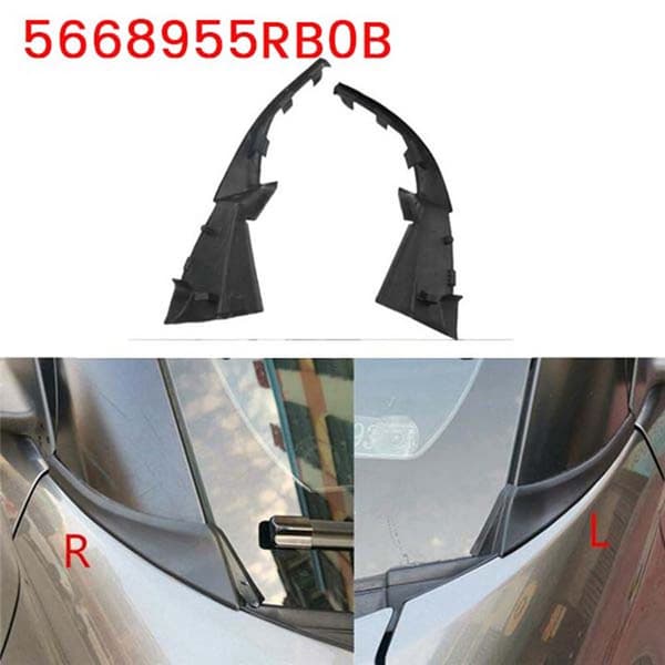 Vindusviskerblad Hette Trim Panel Hals Plate Deflektor for Kicks 2017-2021 66895-5RFOB