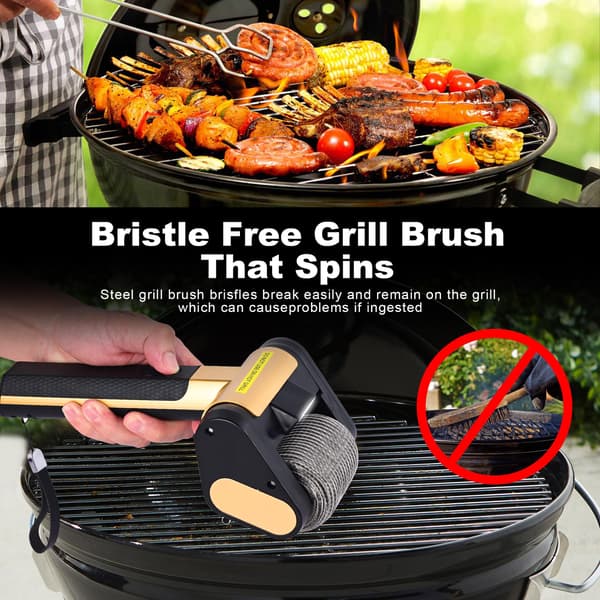 Ledningsfri elektrisk grillrenser - BBQ-værktøj