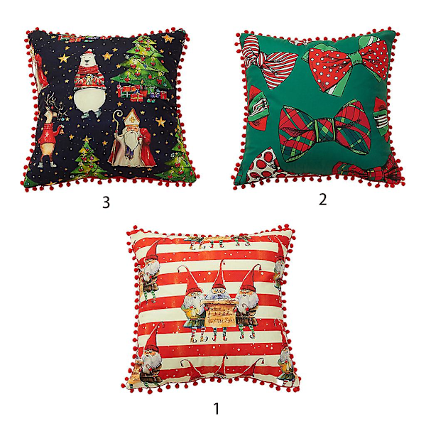Julpynt Kuddfodral Tomte Julgran Mjuk Kuddfodral Semester Kuddeöverdrag För Soffa Soffa Hem Kontor DekorationTomte