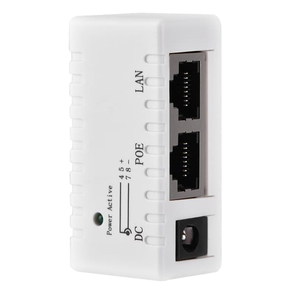 POE Splitter Adapter for LAN-nettverk - Hvit