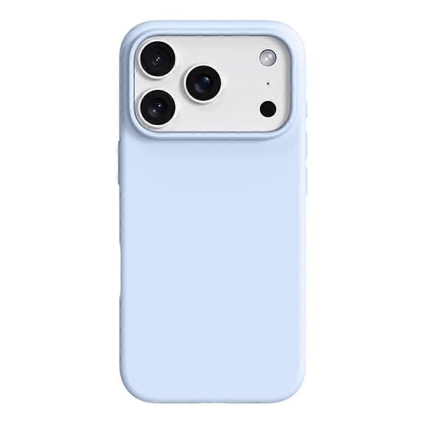 Etui til iPhone 17 Pro Max, ultratynd flydende silikone + PC, ridsefast beskyttelse, telefoncover med kamerabeskyttelse Cloud Blue Cloud Blue Cloud Blue