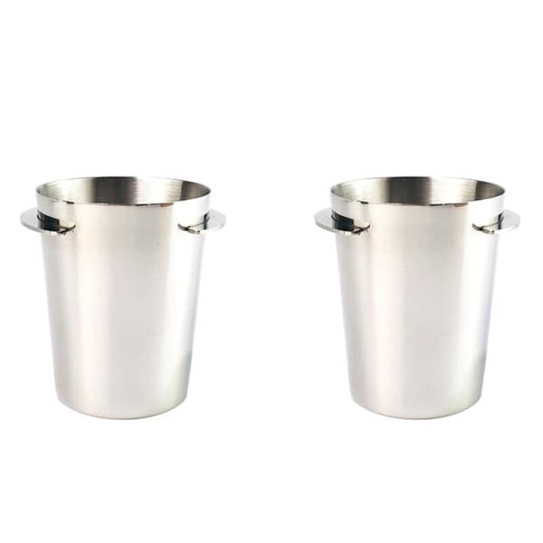 2X Kaffedoseringskopp i rustfritt stål for 58 mm doseringskopp-B