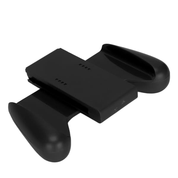 Ergonomisk svart Joycon-kontrollerhåndtak