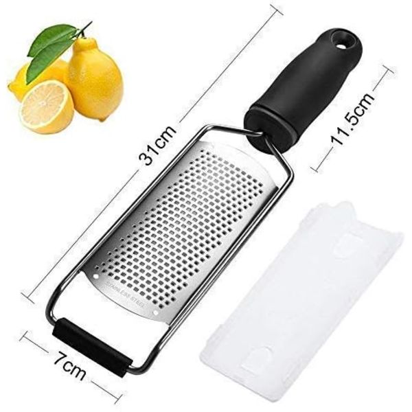Oste- og citronrive i rustfrit stål