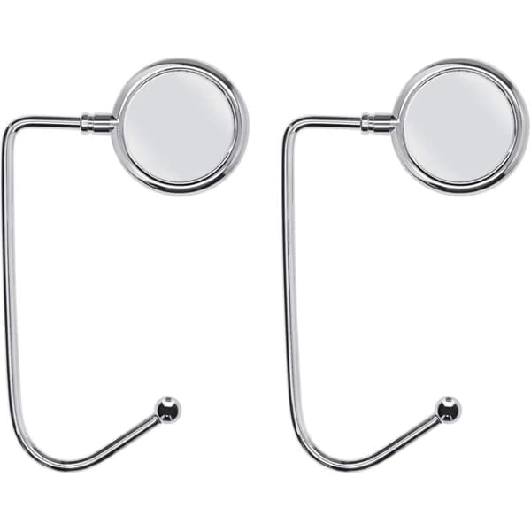 Pcs Handbag Hooks - Silver - Foldable Bag Hooks - Bag Holder for Table or Desk - Hanging Handbags and Small Items