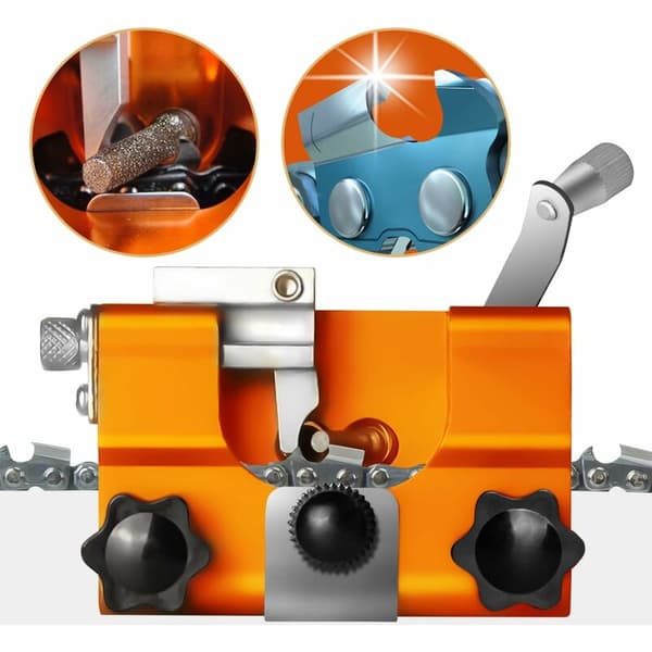 Chainsaw Sharpener, Hand Crank Chainsaw Sharpener, Scraper Sharpener, Lumberjack Scraper and Gardener Chainsaw