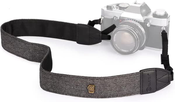 Vintage-style camera strap for all DSLR cameras Nikon