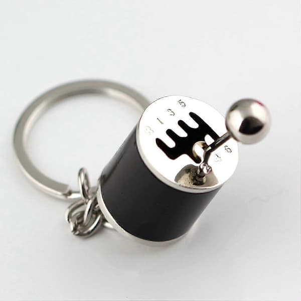 Creative Six-Speed Manual Gearbox Keychain and Chain