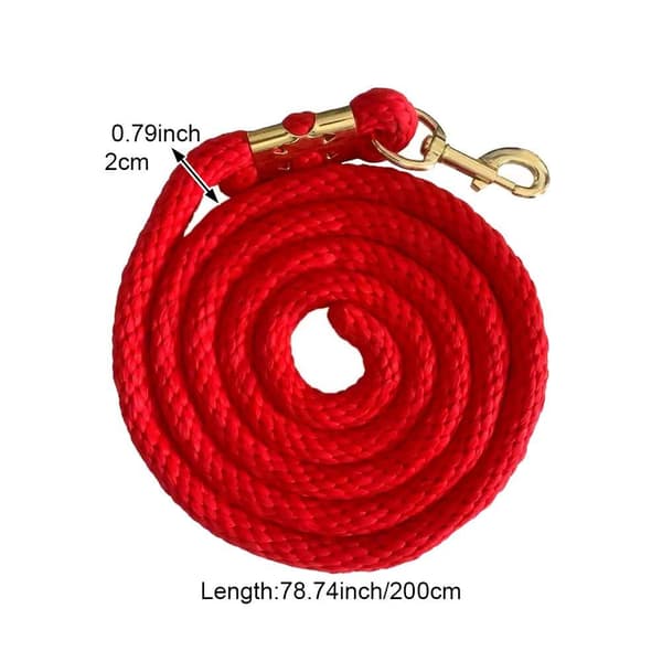 Horse Rope Training Leash with Trigger Bull Snap Cord Long Walking Leash