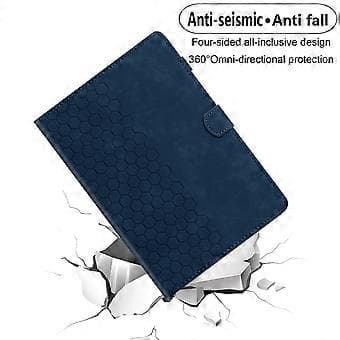Embossed Leather Case for iPad 10.2 2021 / 2020 / 10.5 2019 (Blue)