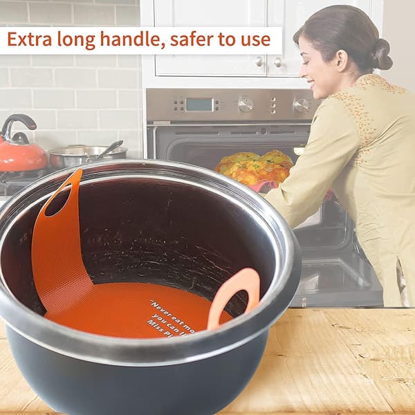 Orange - Silikone bageplade, skridsikker silikone bageplade, vaskbar og genanvendelig, silikone brødmåtte
