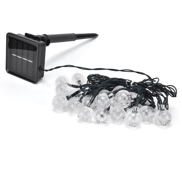 5m LED Solar String Lights, 20 LED Decorative Outdoor String Lights with 8 Lighting Modes for Courtyard Garden Parties