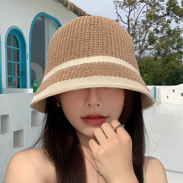 Neulottu Bucket Hat Bob Cap BEIGE