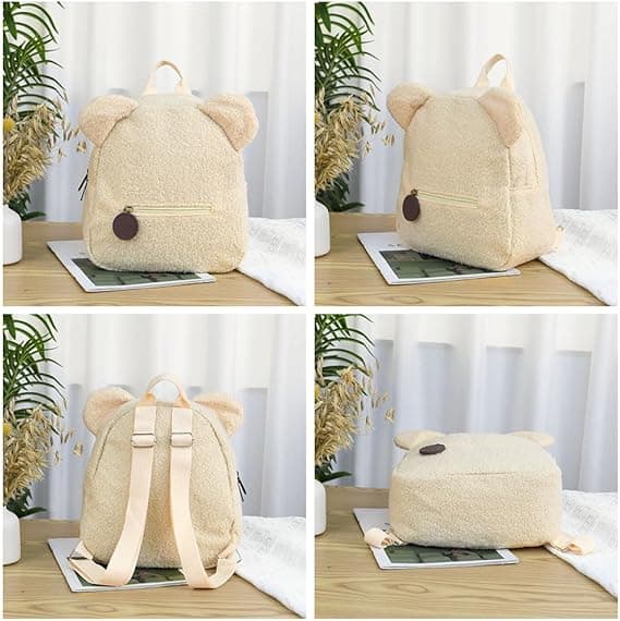 Cute Toddler Backpack, Mini Plush Backpack, Daycare Backpack