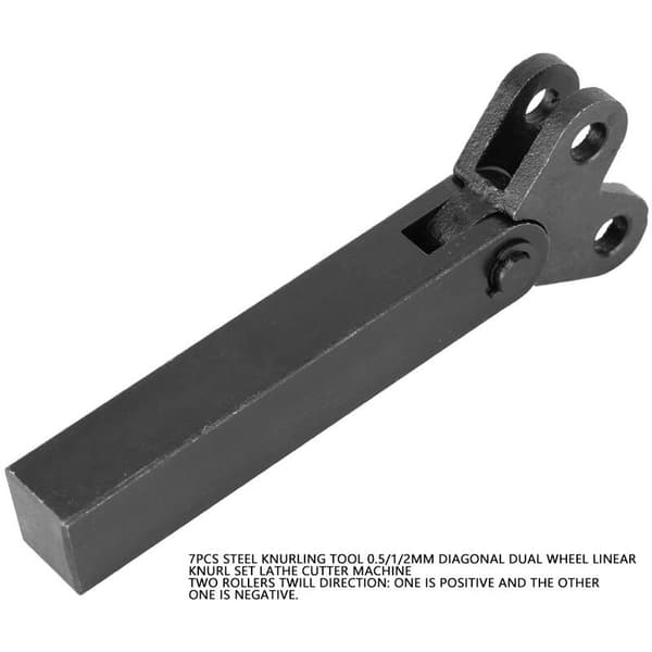 Steel Knurling Tool (7pcs), Double Diagonal Wheel Linear Knurling Set, Lathe Cutting Machine Tool