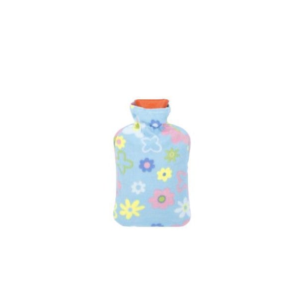 Household rubber velvet hand warmer bag sky blue