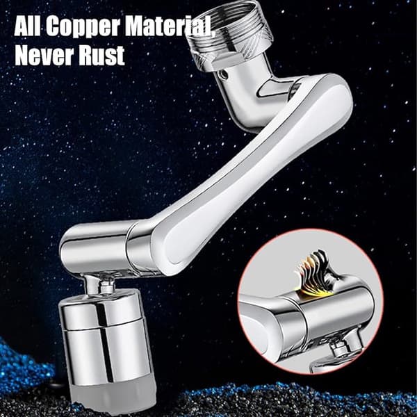 1440 Degree Rotating, Retractable, Multi-Silver High Quality Durable Easy to Use