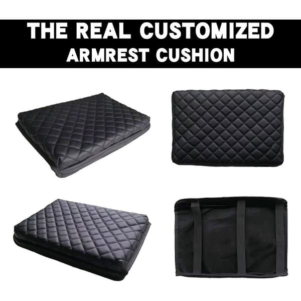 Leather Armrest Pad for Center Console, Protection for 2009-2014